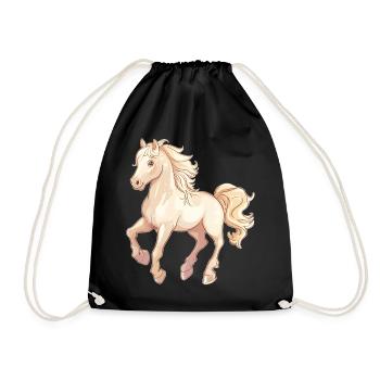 Horse - Drawstring Bag - black - Front