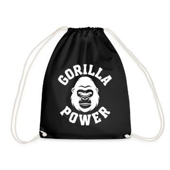 Power: Pure Strength & Primate Guardian - Drawstring Bag - black - Front