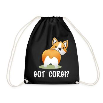 T’as des Corgi ? Corgi-Po espiègle - Sac de sport léger - noir - Devant