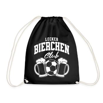 Lecker Bierchen Club - Turnbeutel - Schwarz - Vorne