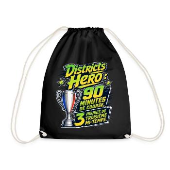 Districts Hero troisième mi-temps - Turnbeutel - Schwarz - Vorne