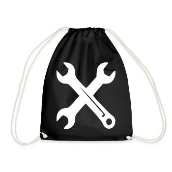 Clés croisées - Sac de sport léger - noir - Devant