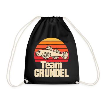 Team Grundel - Turnbeutel - Schwarz - Vorne