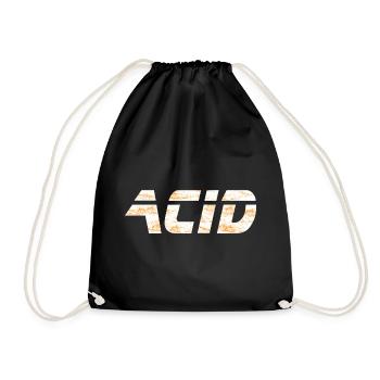 ACID - Techno - Techno music - Rave - Drawstring Bag - black - Front