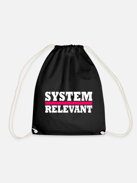 System relevant - Turnbeutel - Schwarz