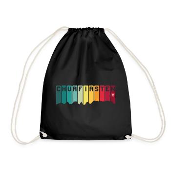Sieben Churfirsten Toggenburg Switzerland Mountain Hiking - Drawstring Bag - black - Front