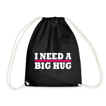 I need a big hug - Sac de sport léger - noir - Devant
