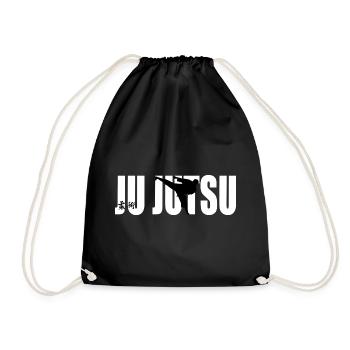 Ju-Jutsu Ju Jutsu Jiu Jitsu Kampfsport Kampfkunst - Turnbeutel - Schwarz - Vorne