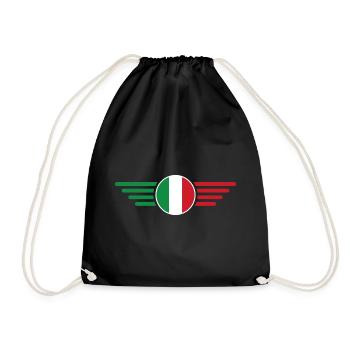 Ich liebe Italien Eleganz Stil Design T-Shirt - Turnbeutel - Schwarz - Vorne