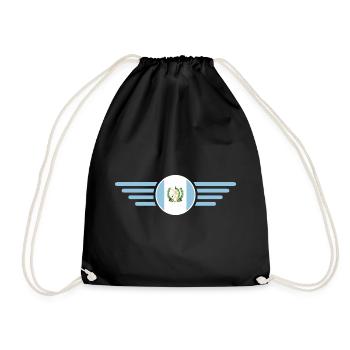 I Love Greece, Style Design T-Shirt - Drawstring Bag - black - Front