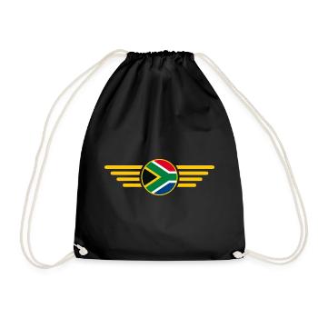 J’aime l’Afrique du Sud, T-Shirt Design Style Élégance - Sac de sport léger - noir - Devant