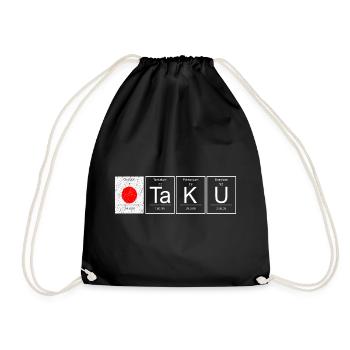 Otaku Chemische Elemente Japan Flagge - Turnbeutel - Schwarz - Vorne