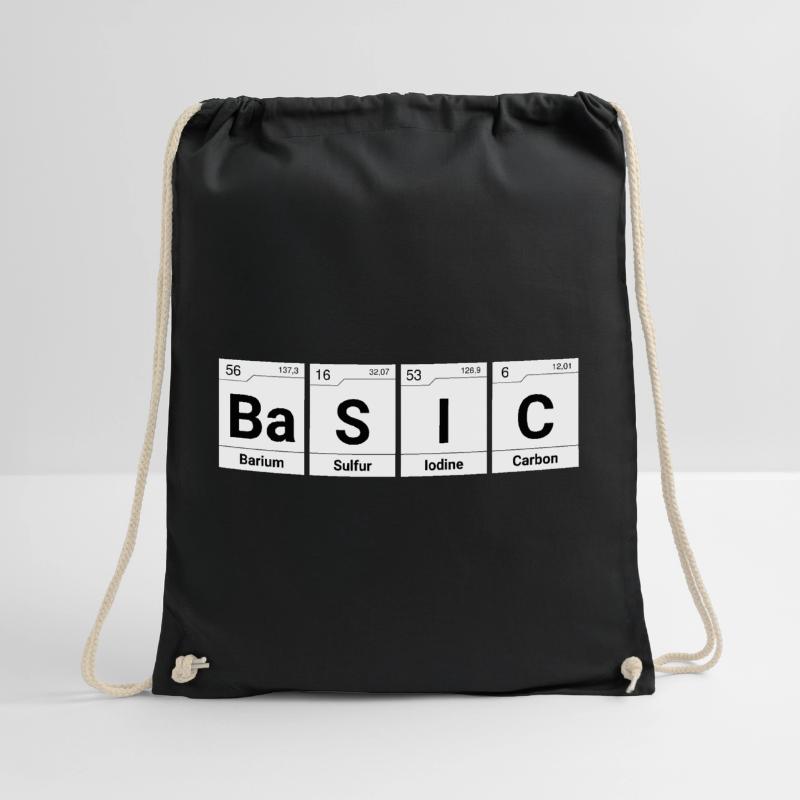 Basic periodic table elements Drawstring Bag