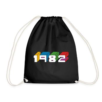 1982 - Sac de sport léger - noir - Devant