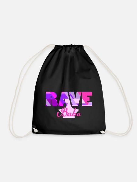 Rave Babe - Turnbeutel - Schwarz