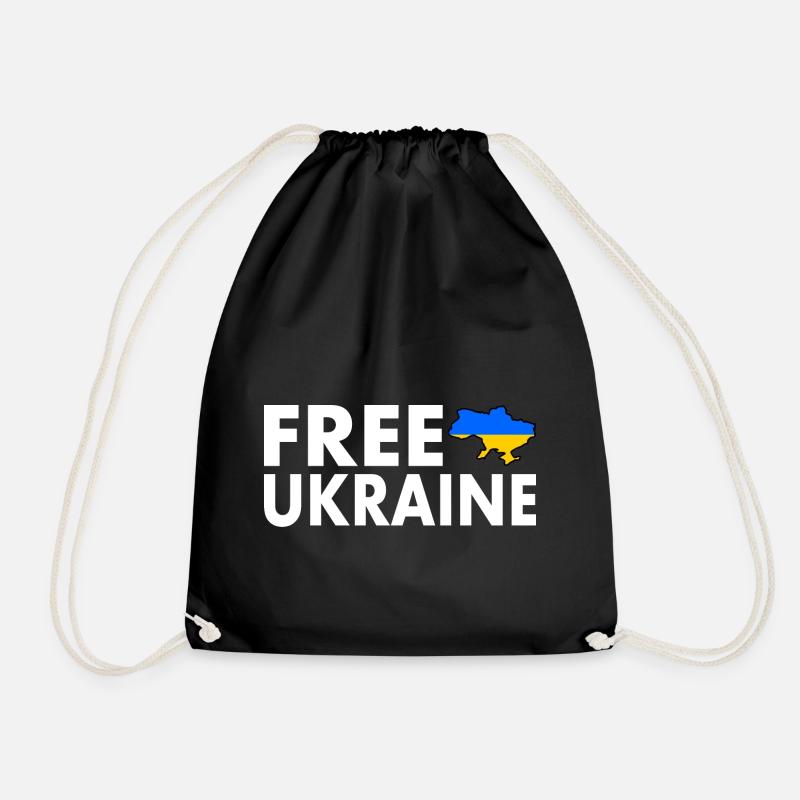 Free ukraine - Turnbeutel - Schwarz