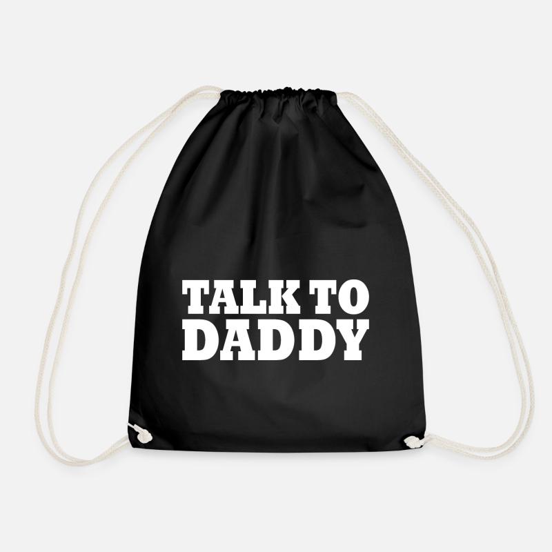 Talk to daddy - Sac de sport léger - noir