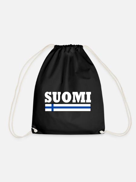 Suomi - Turnbeutel - Schwarz