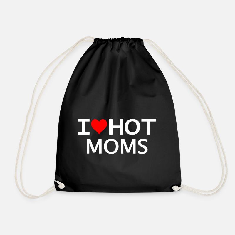 I love hot moms - Turnbeutel - Schwarz