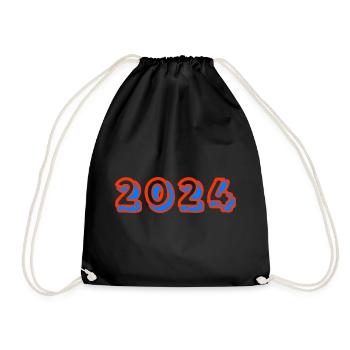 HAPPY NEW YEAR. NEW YEAR'S EVE. NEW YEAR - Drawstring Bag - black - Front