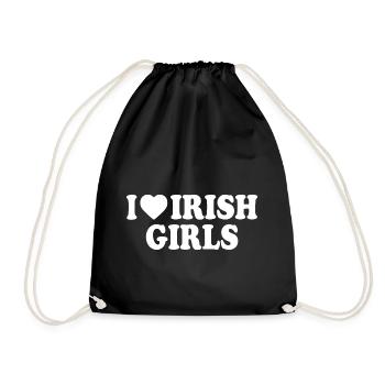 I love irish girls - Turnbeutel - Schwarz - Vorne