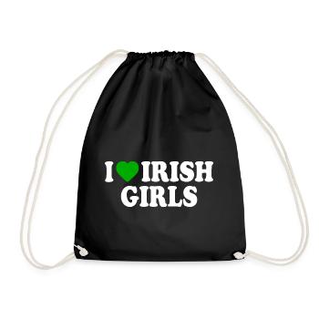 I love irish girls - Turnbeutel - Schwarz - Vorne
