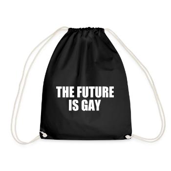 The future is gay - Turnbeutel - Schwarz - Vorne
