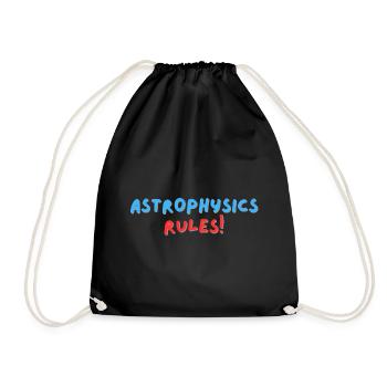 Regeln der Astrophysik - Turnbeutel - Schwarz - Vorne