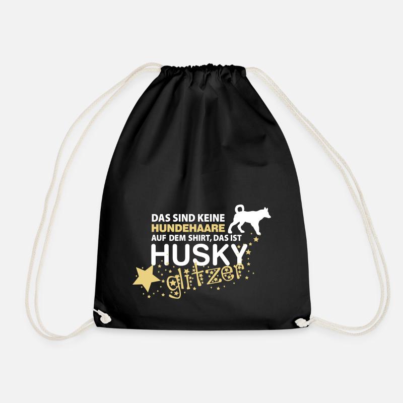 Husky Glitzer - Turnbeutel - Schwarz
