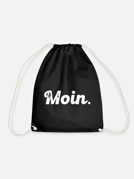 Moin. - Turnbeutel - Schwarz