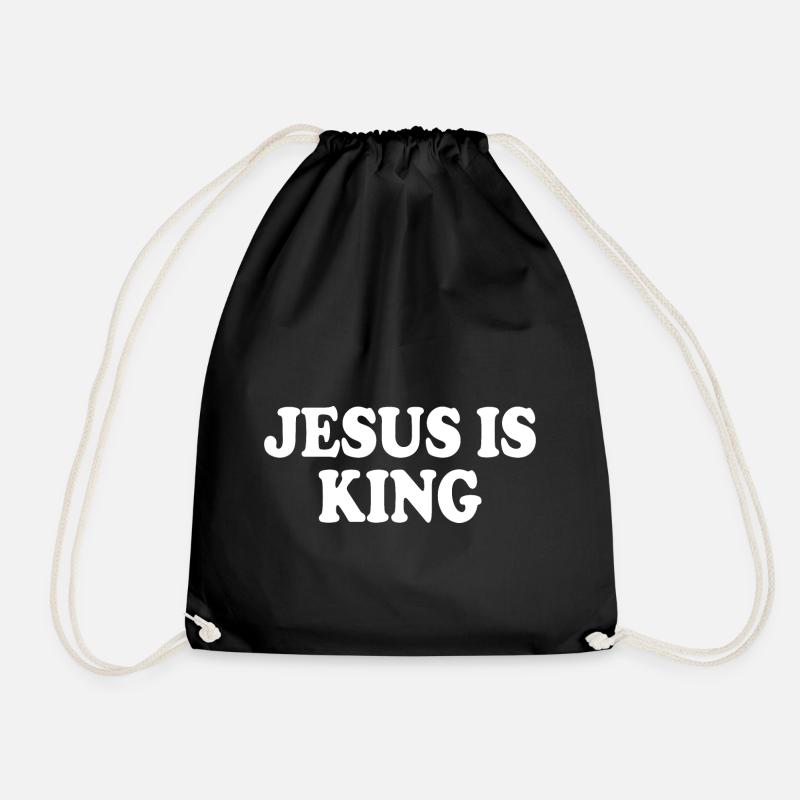 Jesus is king - Turnbeutel - Schwarz