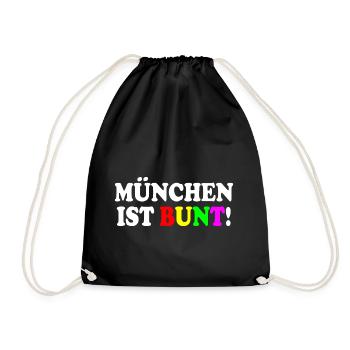 Munich est colorée - Sac de sport léger - noir - Devant