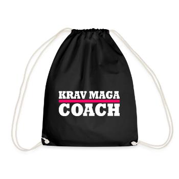 Krav maga - Turnbeutel - Schwarz - Vorne