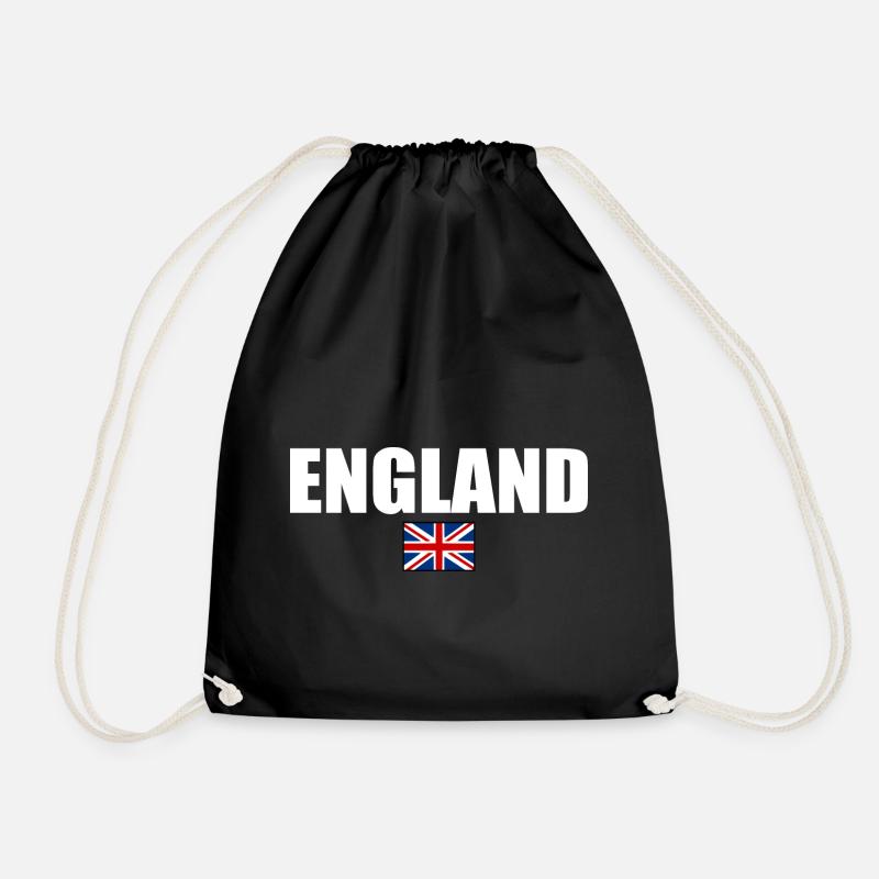England - Drawstring Bag - black