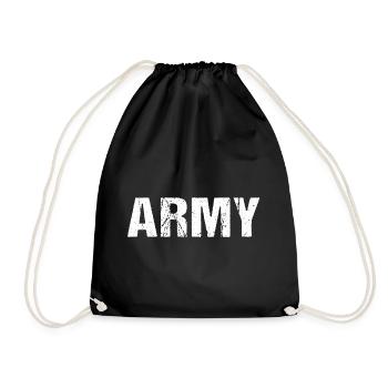 Army Soldaten Militär Vintage - Turnbeutel - Schwarz - Vorne