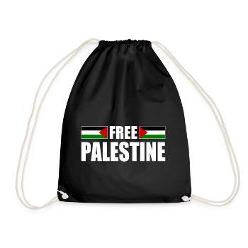 Free palestine - Sac de sport léger - noir - Devant