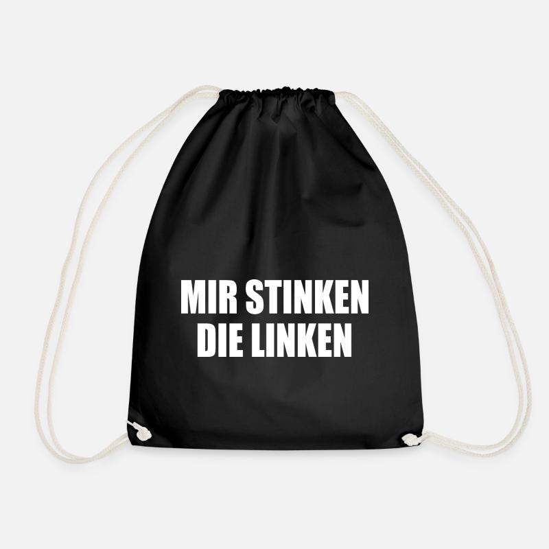 Mir stinken die linken - Turnbeutel - Schwarz