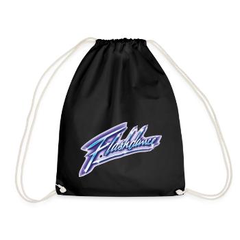 Flashdance Logo En Style Aérographe - Sac de sport léger - noir - Devant