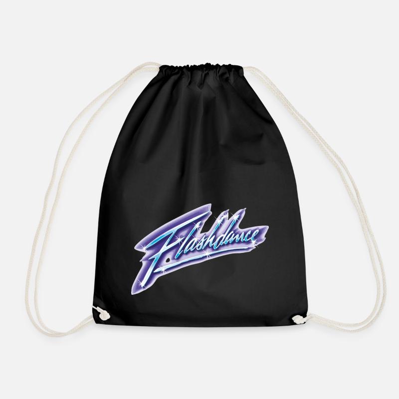 Flashdance Logo Im Airbrush-Style - Turnbeutel - Schwarz