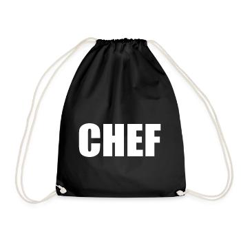 Chef - Turnbeutel - Schwarz - Vorne