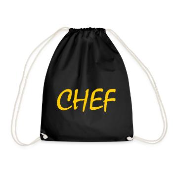 Chef - Drawstring Bag - black - Front