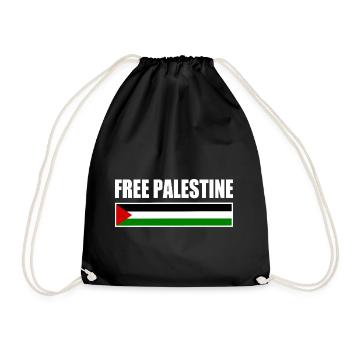 Free palestine - Sac de sport léger - noir - Devant