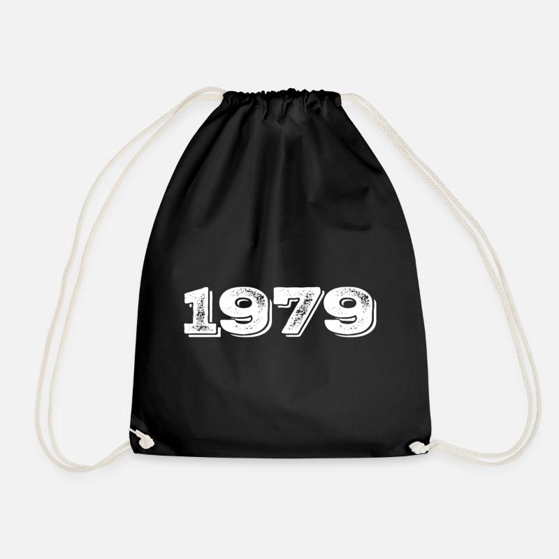 Birthday Gift 1979 - 1979 - Drawstring Bag - black