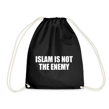 Islam is not the enemy - Sac de sport léger - noir - Devant