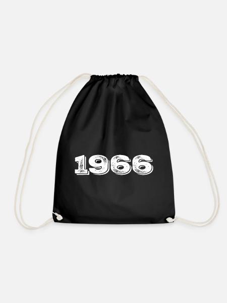 Geburtstagsgeschenk 1966 - 1966 - Turnbeutel - Schwarz