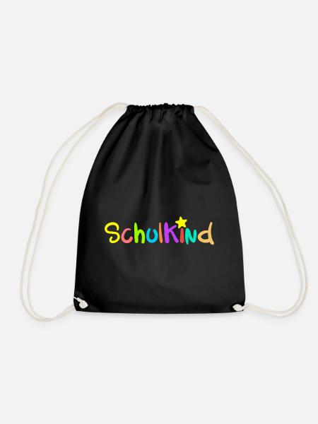 SCHULKIND - Einschulung Erstklässler Klasse 1 - Turnbeutel - Schwarz
