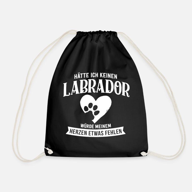 NO LABRADOR - Drawstring Bag - black