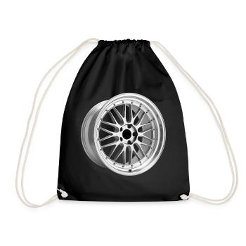 Jante de voiture - Sac de sport léger - noir - Devant