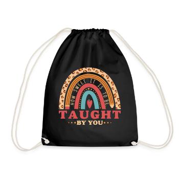 Comme il est doux d’être enseigné par vous - Sac de sport léger - noir - Devant