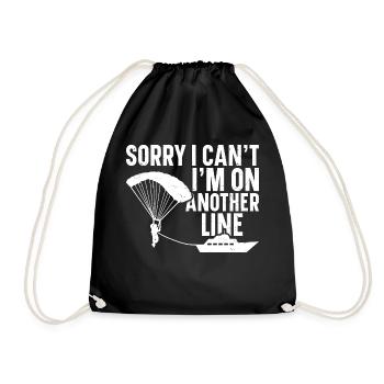 Parasailing Equipment Parakiting Toys Parasailer - Drawstring Bag - black - Front